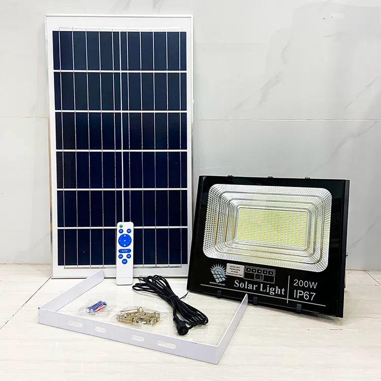 200W Split Solar Flood Light with Remote